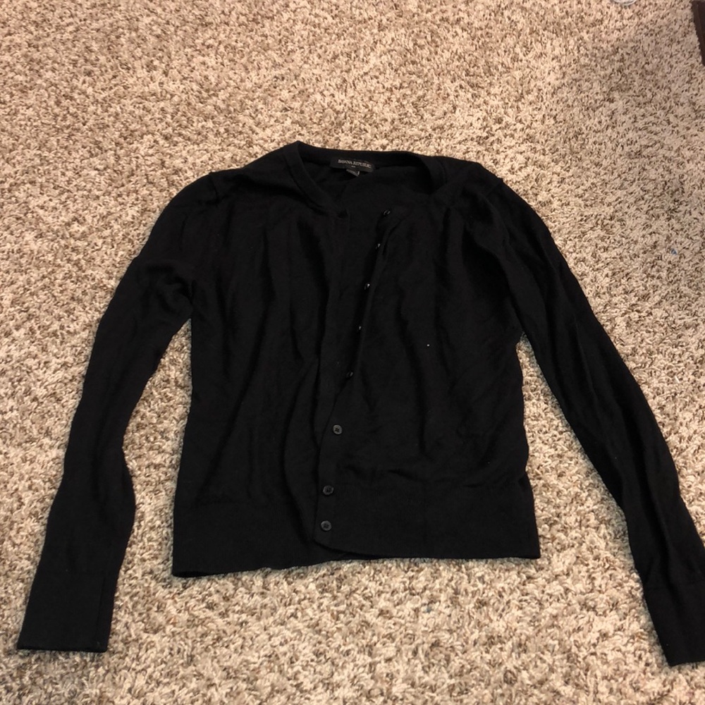 Black Button Down Cardigan